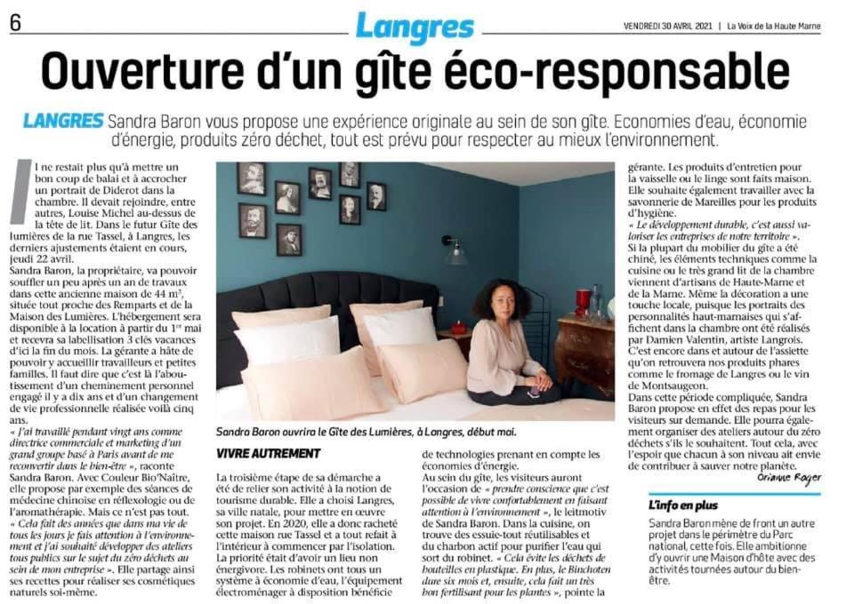 Le Gite Des Lumieres Langres Exteriér fotografie